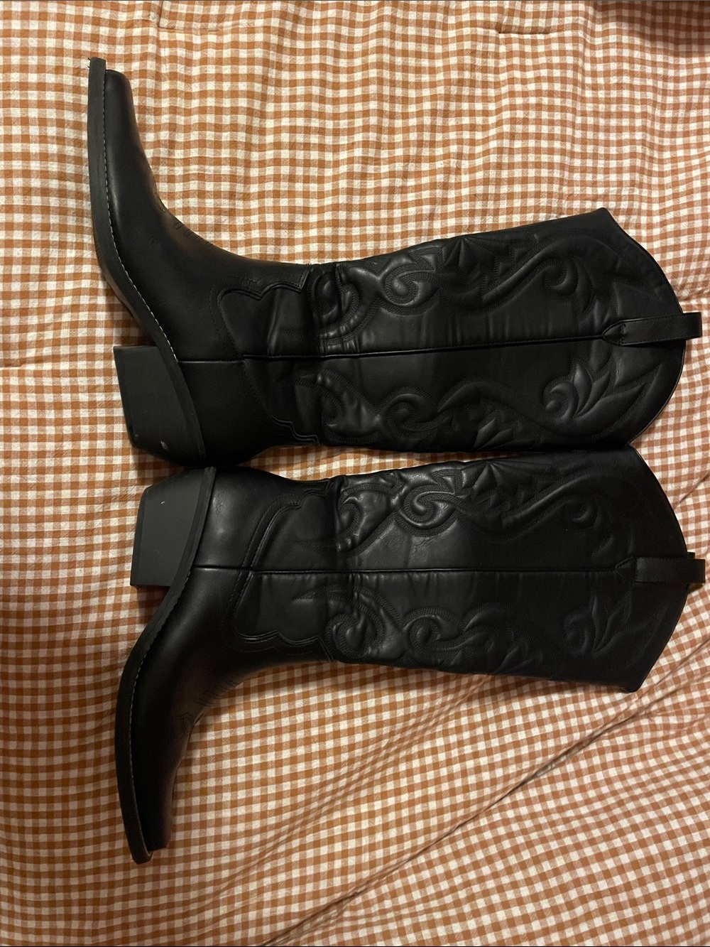 a new day Black Western Cowboy Boots